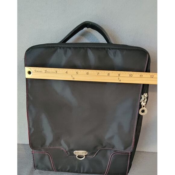 Targus Keira Laptop Backpack Crossbody Bag – Black/Pink – EUC – 14” Travel - Picture 6 of 8